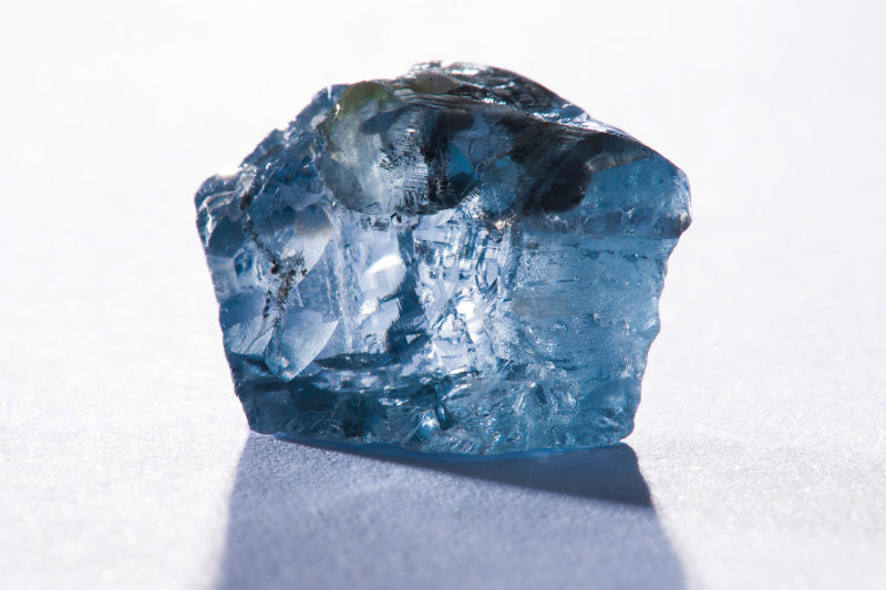29.6 carat Rough Blue Diamond