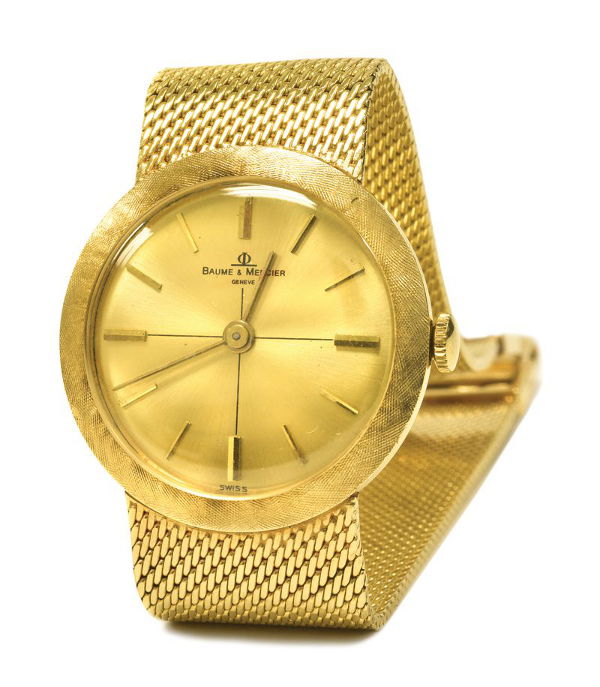 Elvis Presley Gold Baume & Mercier bracelet watch