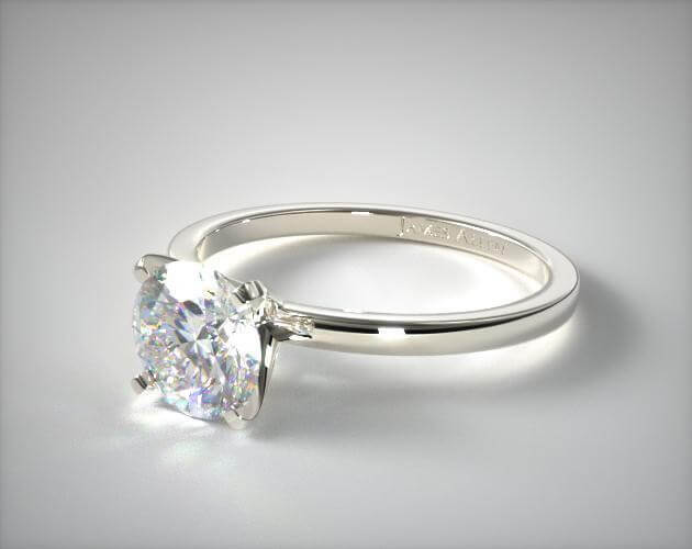 18K WHITE GOLD 1.5MM COMFORT FIT ENGAGEMENT RING