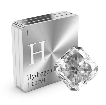 Hydrogen Creates Gray Diamonds