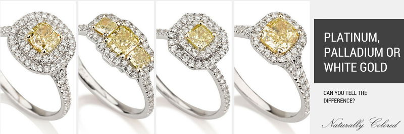 Palladium vs white gold engagement rings