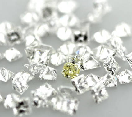 Yellow Diamond stands out compared to colorless diamonds