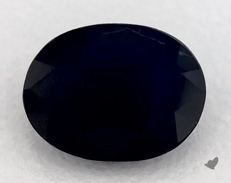 Dark Oval Blue Sapphire