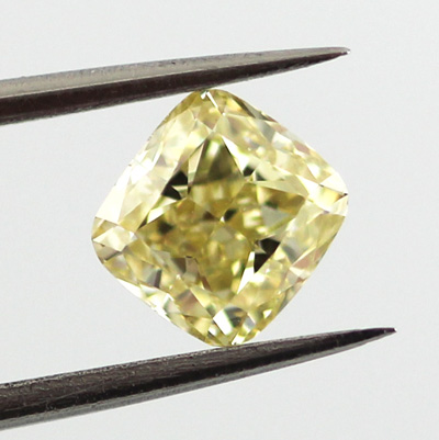 Fancy Brownish Yellow Diamond, Cushion, 0.80 carat, VS1 - B