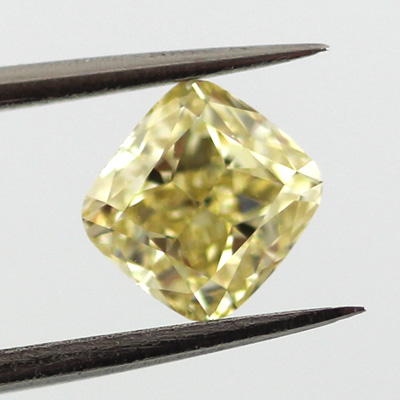 Fancy Brownish Yellow Diamond, Cushion, 0.80 carat, VS1- C
