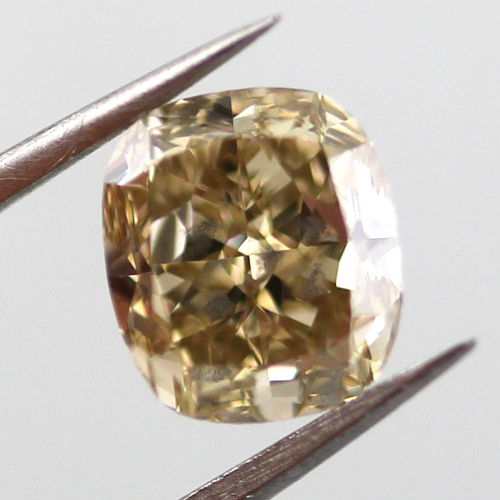 Fancy Brownish Yellow Diamond, Cushion, 1.62 carat, SI2 - B