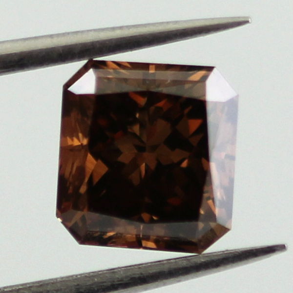 Fancy Dark Brown Diamond, Radiant, 1.08 carat, VS2 - B