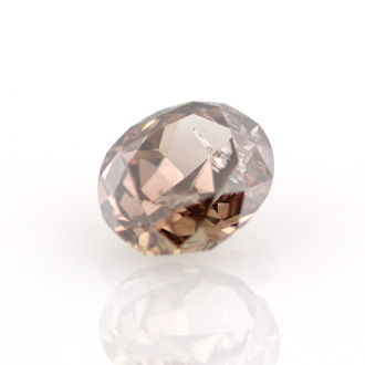 Fancy Dark Orangy Brown Diamond, Oval, 0.82 carat, I2 - B