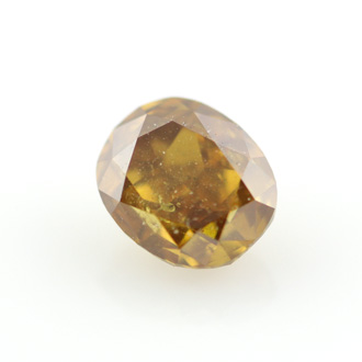 Fancy Deep Brown Yellow Diamond, Cushion, 0.88 carat - B