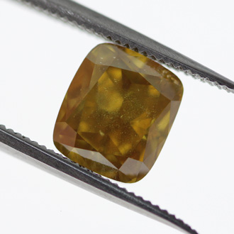 Fancy Deep Orangy Yellow Diamond, Cushion, 1.54 carat - B
