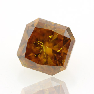 Fancy Deep Yellow Orange Diamond, Radiant, 1.08 carat- C