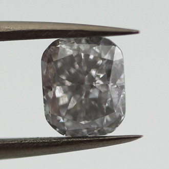 Fancy Gray Blue Diamond, Cushion, 1.42 carat- C