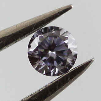 Fancy Gray Violet Diamond, Round, 0.05 carat - B