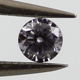 Fancy Gray Violet Diamond, Round, 0.05 carat- C