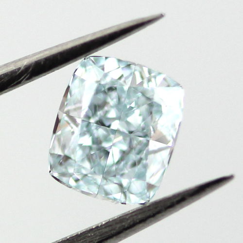 Fancy Green Blue Diamond, Cushion, 0.50 carat, VS1 - B