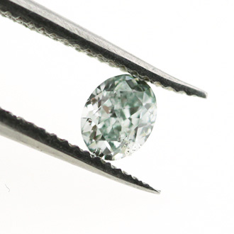 Fancy Green Diamond, Oval, 0.18 carat, SI2 - B