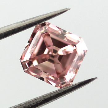 Fancy Intense Orangy Pink Argyle Diamond, Radiant, 0.75 carat, VVS1- C