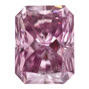 Fancy Intense Purplish Pink Argyle Diamond, Radiant, 0.46 carat, SI2 - B