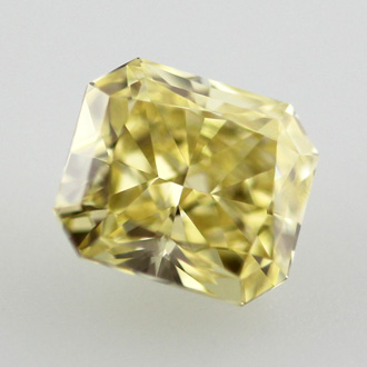 Fancy Intense Yellow Diamond, Radiant, 0.72 carat, VVS2 - B