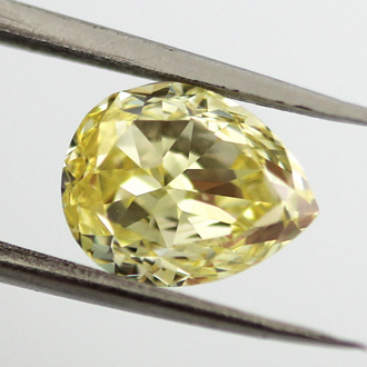 Fancy Intense Yellow Diamond, Pear, 1.76 carat, VS2- C