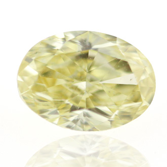 Fancy Intense Yellow Diamond, Oval, 0.71 carat, SI1 - B