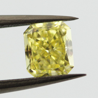 Fancy Intense Yellow Diamond, Radiant, 0.78 carat, VVS2 - B