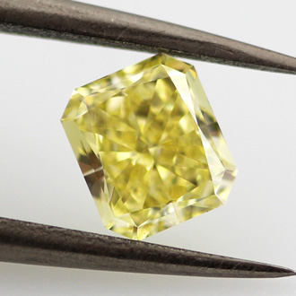 Fancy Intense Yellow Diamond, Radiant, 0.78 carat, VVS2- C