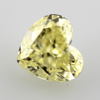 Fancy Intense Yellow Diamond, Heart, 1.01 carat, SI2- C