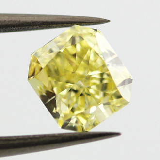 Fancy Intense Yellow Diamond, Radiant, 1.06 carat, VS1- C