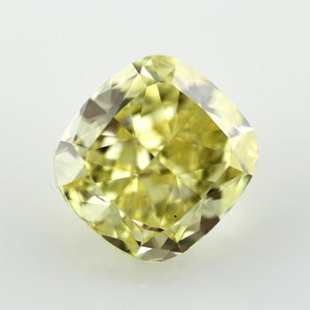 Fancy Intense Yellow Diamond, Cushion, 5.61 carat, VS2 - B