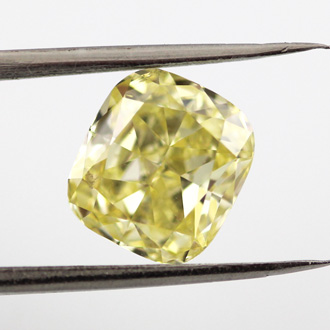 Fancy Intense Yellow Diamond, Cushion, 2.02 carat, SI1 - B