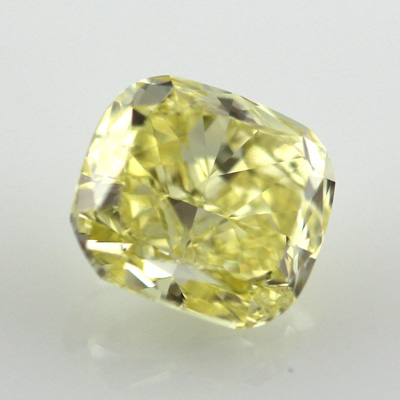 Fancy Intense Yellow Diamond, Cushion, 1.67 carat, VVS1 - B