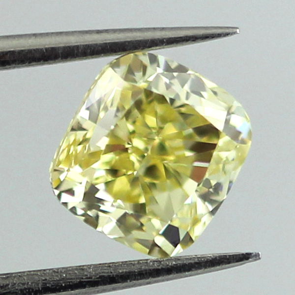 Fancy Intense Yellow Diamond, Cushion, 1.00 carat, SI2 - B
