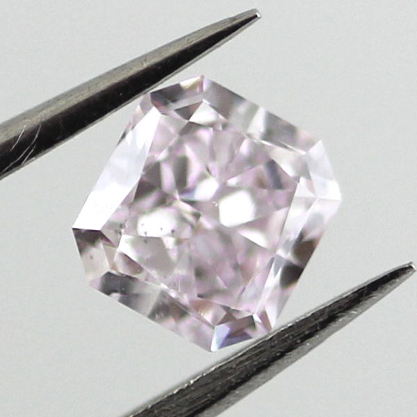 Fancy Light Pinkish Purple Diamond, Radiant, 0.55 carat, SI1 - B