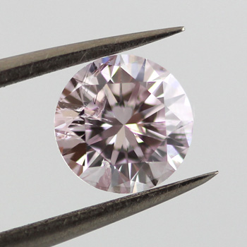Fancy Light Purplish Pink Diamond, Round, 1.01 carat- C
