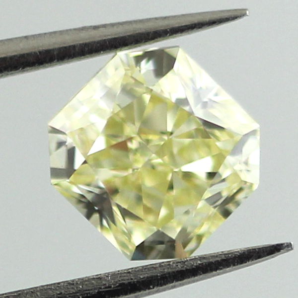 Fancy Light Yellow Diamond, Radiant, 1.00 carat, VS1 - B