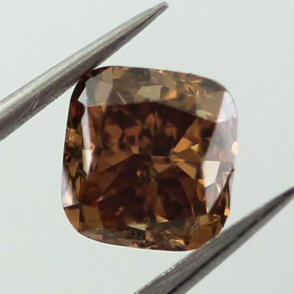 Fancy Orange Brown Diamond, Cushion, 1.26 carat, SI1 - B