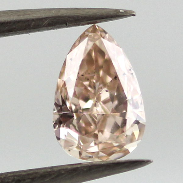 Fancy Pink Brown Diamond, Pear, 0.46 carat, SI1 - B