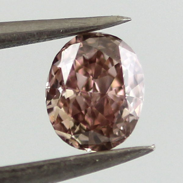 Fancy Pink Brown Diamond, Oval, 0.42 carat, SI1 - B