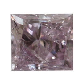 Fancy Pink Purple Diamond, Princess, 0.45 carat- C