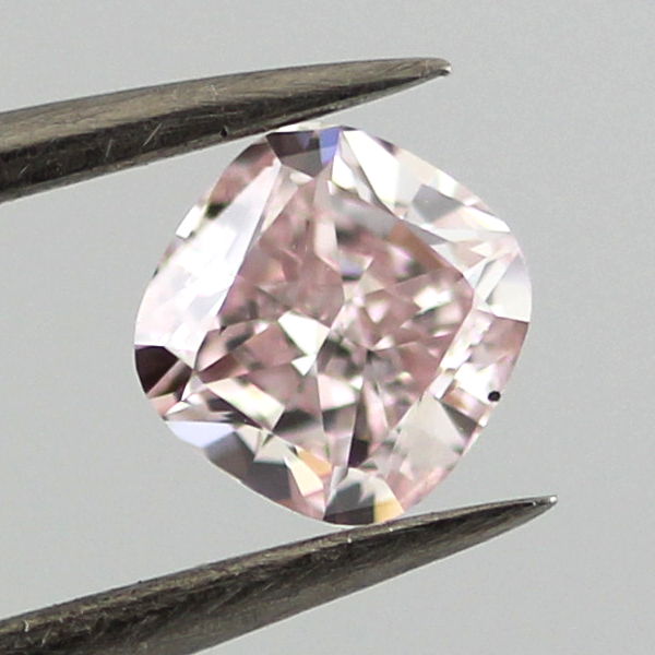 Fancy Purplish Pink Diamond, Cushion, 0.55 carat, SI1 - B