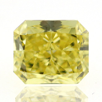 Fancy Vivid Yellow Diamond, Radiant, 0.50 carat, VS1 - B