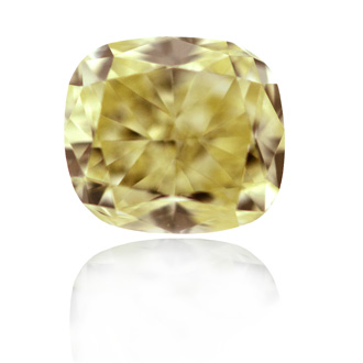 Fancy Yellow Diamond, Cushion, 1.00 carat, VS1 - B