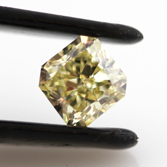 Fancy Yellow Diamond, Radiant, 1.00 carat, SI2- C