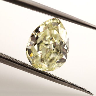 Fancy Yellow Diamond, Pear, 2.35 carat, VS1 - B