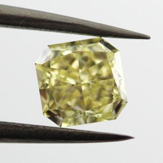 Fancy Yellow Diamond, Radiant, 0.65 carat, VS1- C