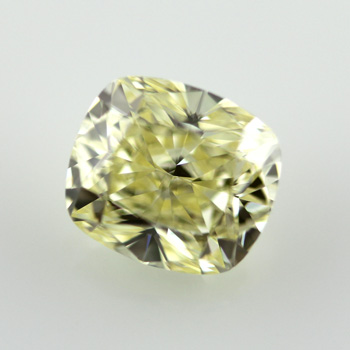 Fancy Yellow Diamond, Cushion, 2.32 carat, IF - B