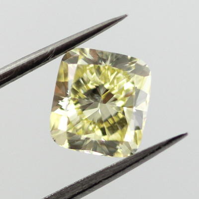 Fancy Yellow Diamond, Cushion, 1.33 carat, SI2 - B
