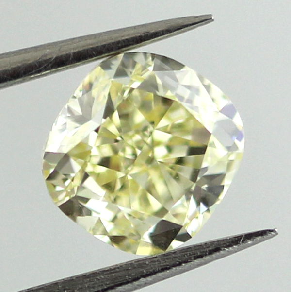 Fancy Yellow Diamond, Cushion, 1.01 carat, VS1 - B