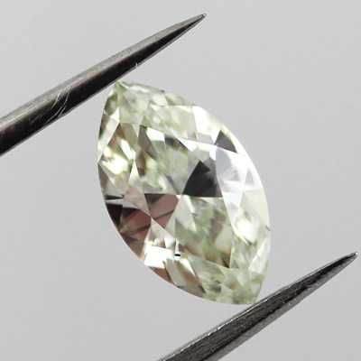Fancy Yellow green Diamond, Marquise, 0.70 carat, SI1 - B
